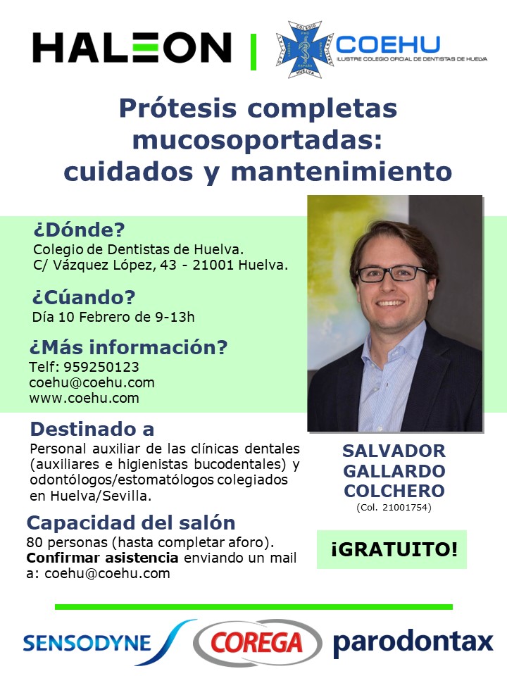 CURSO PRÓTESIS COMPLETAS MUCOSOPORTADAS: CUIDADOS Y MANTENIMIENTO
